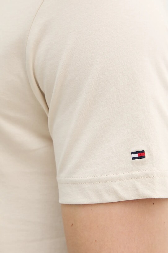 Tommy Hilfiger pamut póló bézs MW0MW40324