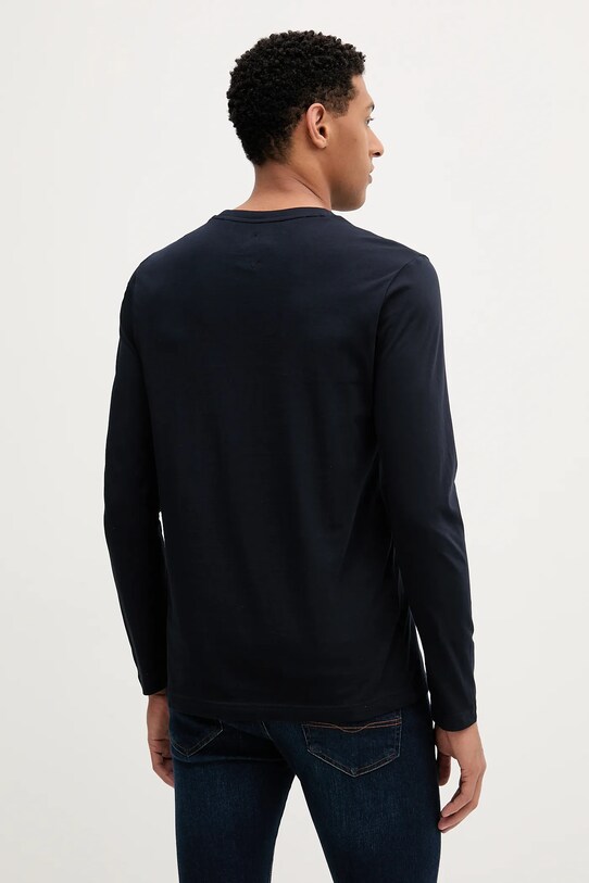 Одежда Хлопковый лонгслив Tommy Hilfiger MW0MW41293 тёмно-синий