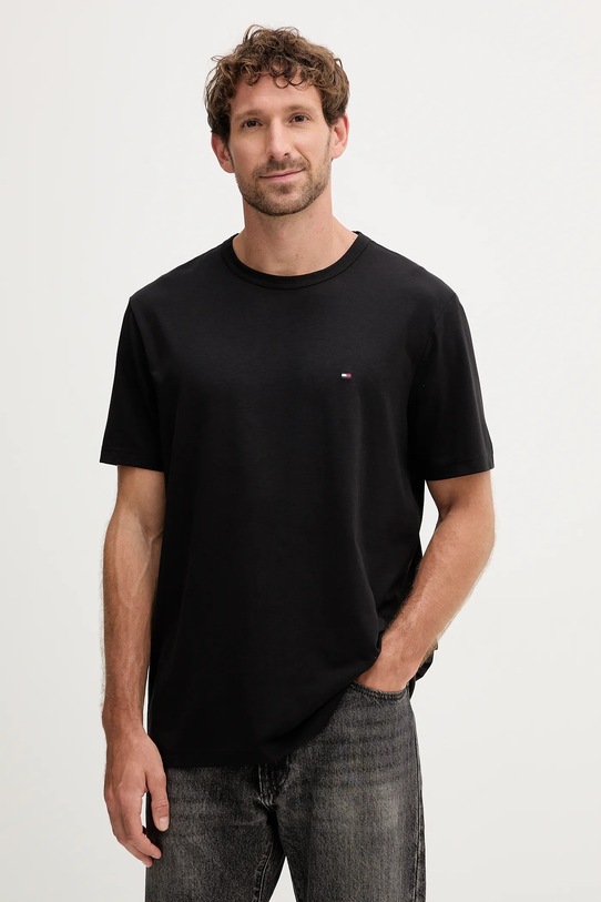 Tommy Hilfiger tricou uni negru MW0MW37313