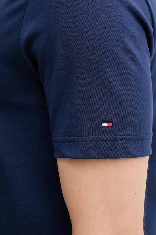 Bavlnené tričko Tommy Hilfiger MW0MW39364 tmavomodrá