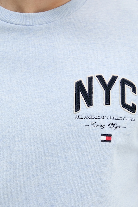 Bavlněné tričko Tommy Hilfiger MW0MW40427 modrá