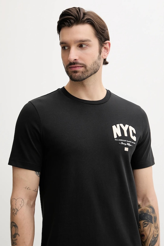 Odzież Tommy Hilfiger t-shirt bawełniany MW0MW40427 czarny