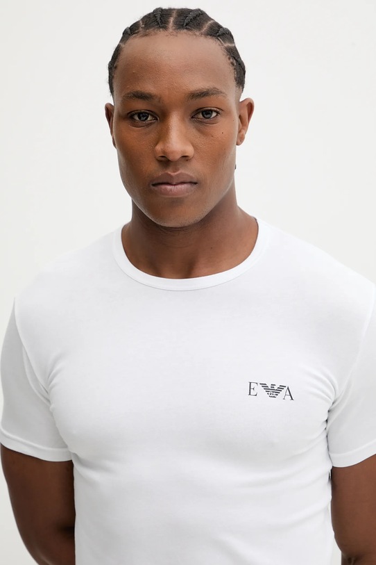 Odzież Emporio Armani Underwear t-shirt lounge 2-pack EM001849.AF14131 biały