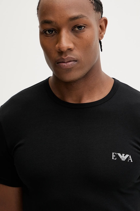 Emporio Armani Underwear t-shirt lounge 2-pack czarny EM001849.AF14131