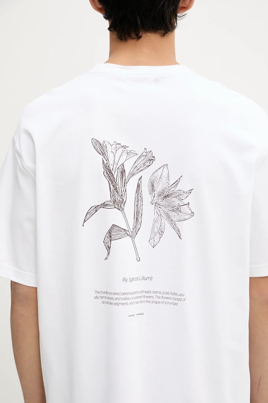 Samsoe Samsoe t-shirt bawełniany SALILIUM U25200008 biały