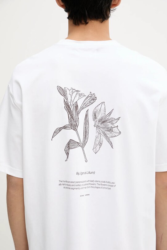 Samsoe Samsoe t-shirt bawełniany SALILIUM U25200008 biały