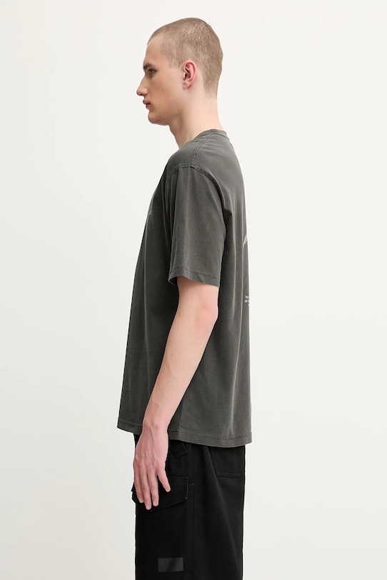 Samsoe Samsoe t-shirt bawełniany SALILIUM U25200009 szary AW25