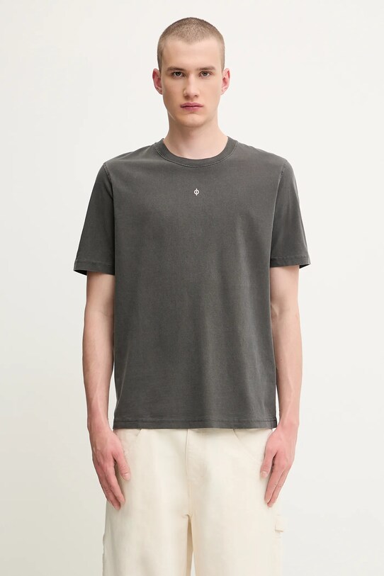 Samsoe Samsoe t-shirt bawełniany SAOLLIE gładkie szary M25200074