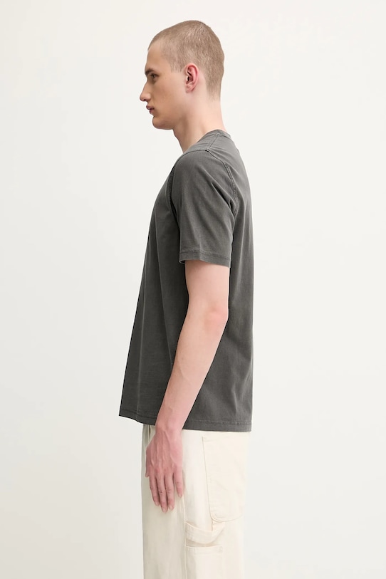 Βαμβακερό μπλουζάκι Samsoe Samsoe SAOLLIE M25200074 γκρί AW25