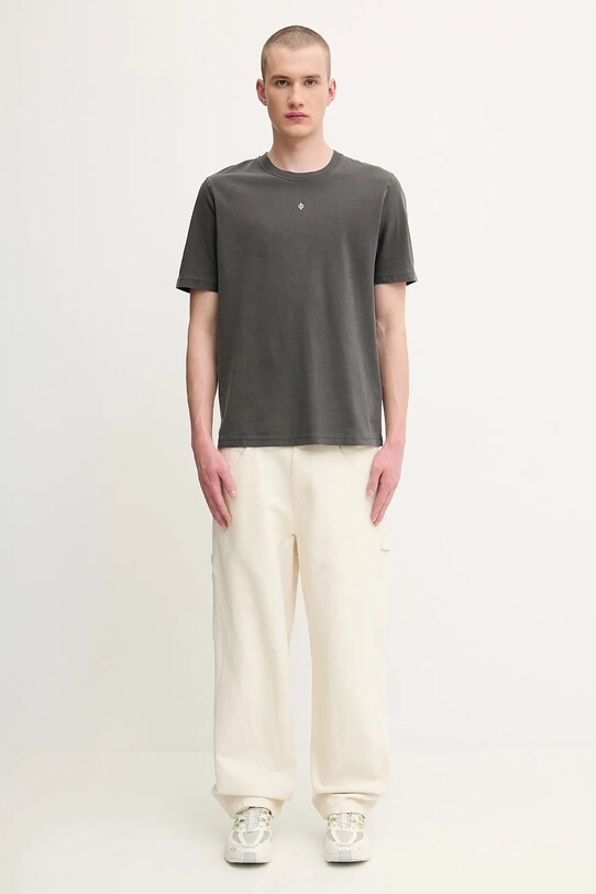 Samsoe Samsoe t-shirt bawełniany SAOLLIE M25200074 szary