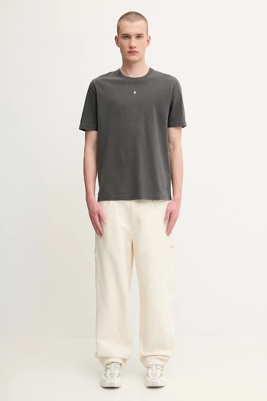 Βαμβακερό μπλουζάκι Samsoe Samsoe SAOLLIE M25200074 γκρί