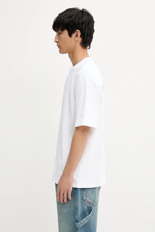 Samsoe Samsoe tricou din bumbac SASWIRL U25200006 alb AW25
