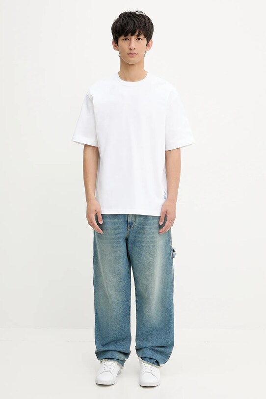 Samsoe Samsoe tricou din bumbac SASWIRL U25200006 alb
