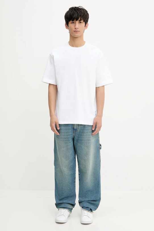 Samsoe Samsoe t-shirt bawełniany SASWIRL U25200006 biały