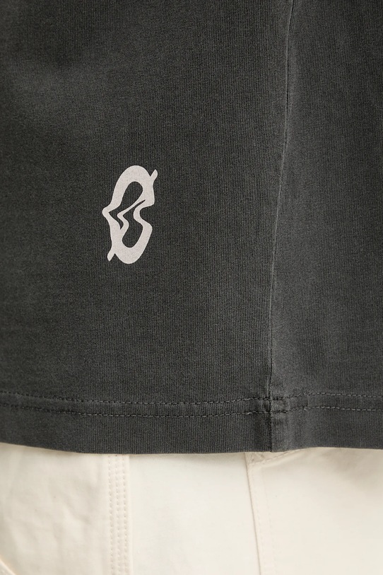 Samsoe Samsoe tricou din bumbac SASWIRL gri U25200007