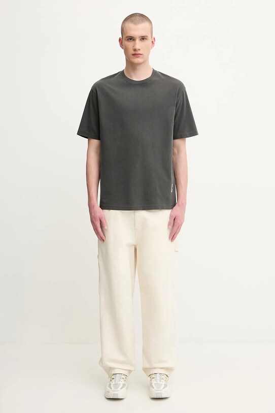 Samsoe Samsoe t-shirt bawełniany SASWIRL U25200007 szary