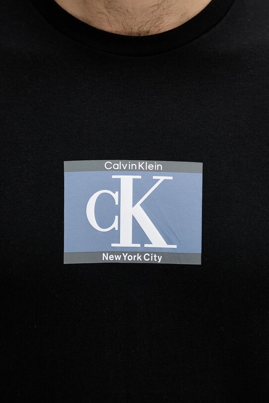 Bavlněné tričko Calvin Klein černá LV04RC854G