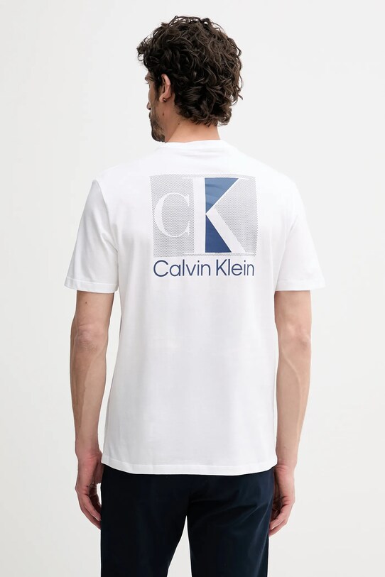 Odzież Calvin Klein t-shirt bawełniany LV04RC853G biały