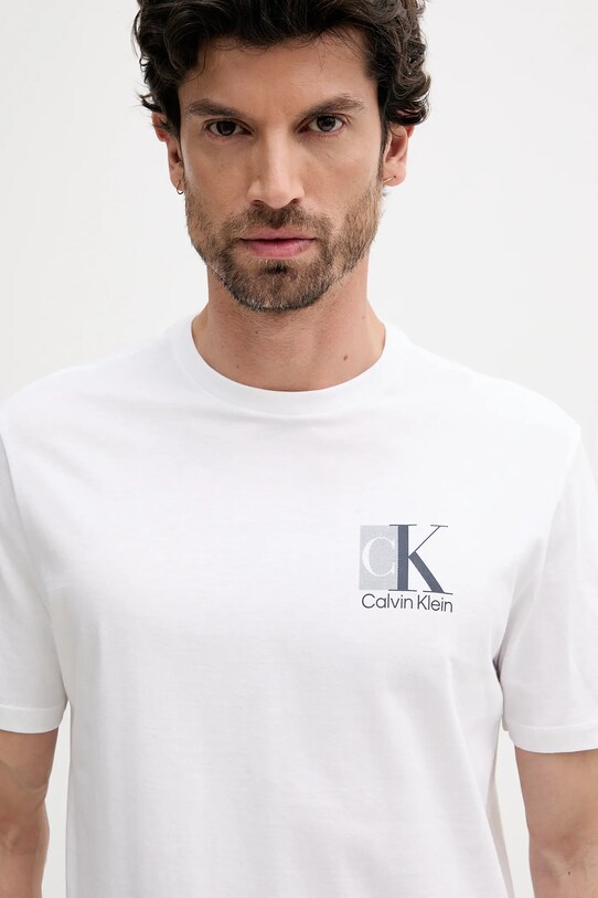 Calvin Klein t-shirt bawełniany biały LV04RC853G