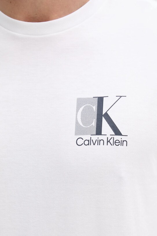 Calvin Klein t-shirt bawełniany LV04RC853G biały