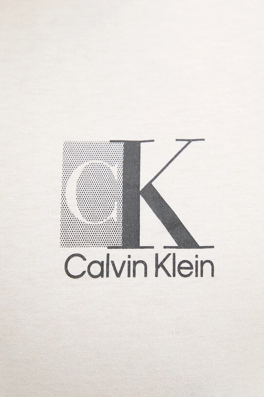 Хлопковая футболка Calvin Klein бежевый LV04RC853G