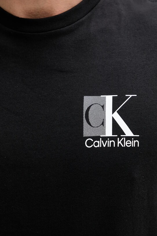 Calvin Klein t-shirt bawełniany LV04RC853G czarny