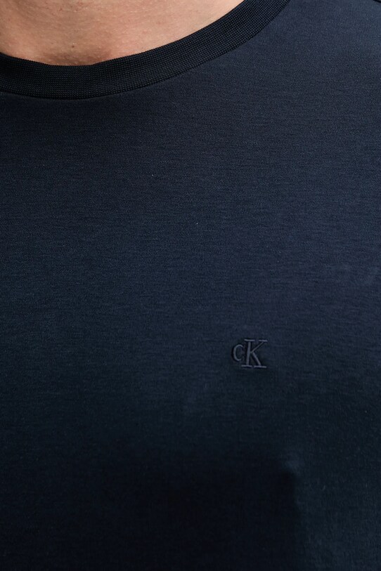 Bavlnené tričko Calvin Klein tmavomodrá LV04LB275G