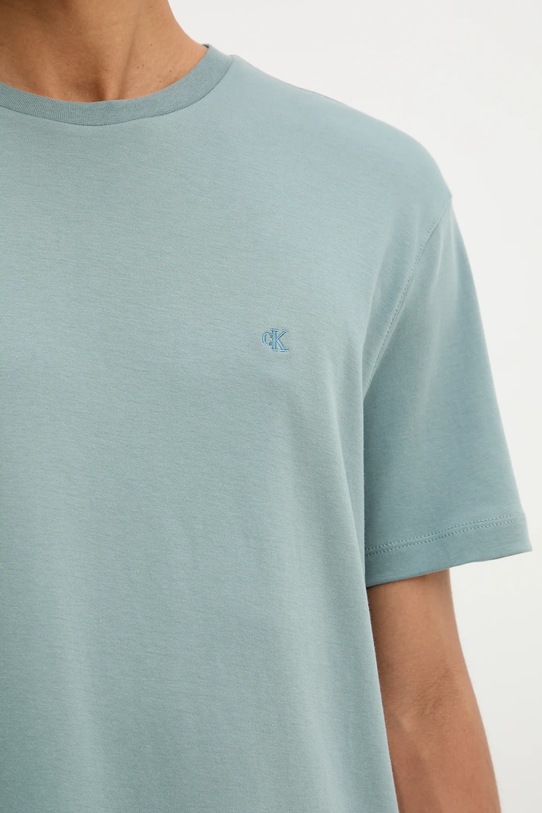 Βαμβακερό μπλουζάκι Calvin Klein LV04LB275G τιρκουάζ