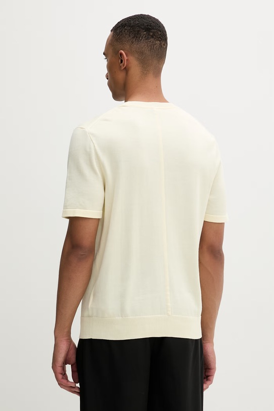 Ρούχα Calvin Klein T-shirt ανδρικό βαμβακερό LV04LC333G κίτρινο
