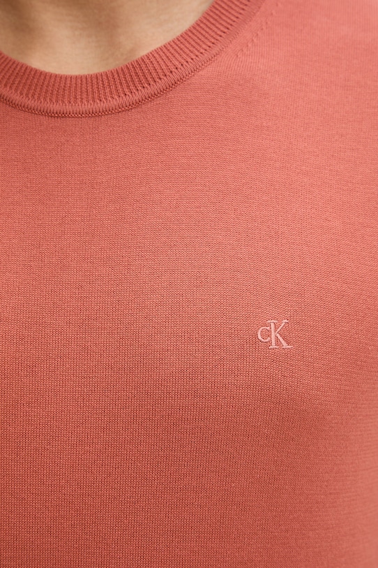 Calvin Klein t-shirt ανδρικό βαμβακερό LV04LC333G πορτοκαλί