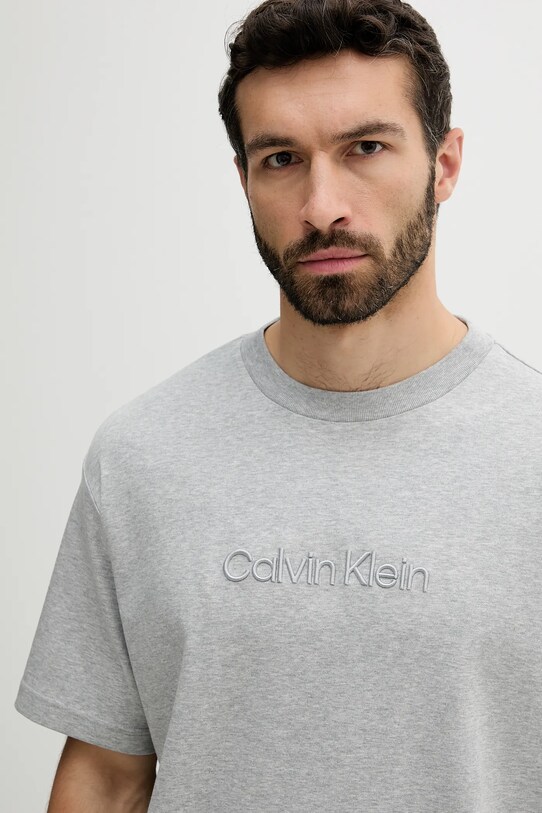 Oblečení Bavlněné tričko Calvin Klein LV04LC206G šedá