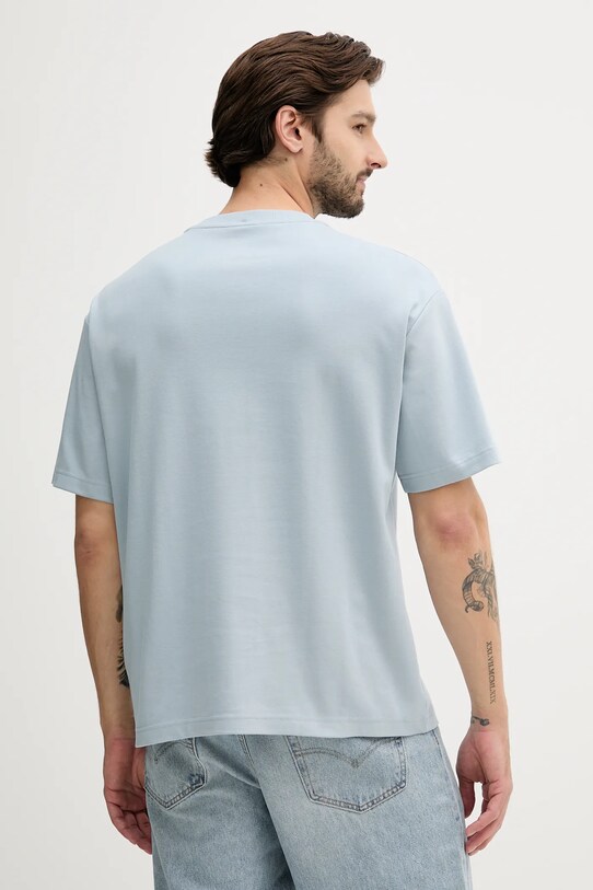 Bavlněné tričko Calvin Klein LV04LC206G modrá AW25
