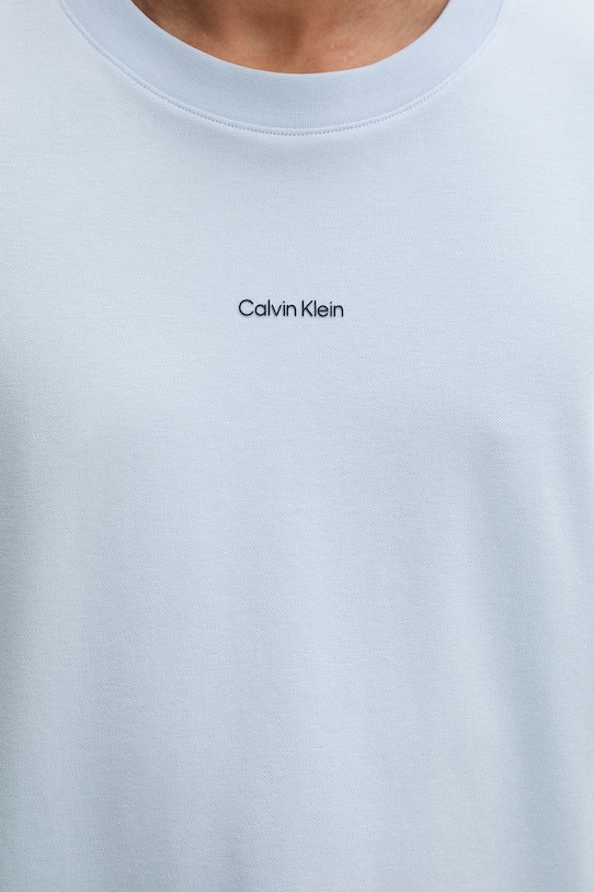 Calvin Klein majica za muškarce od pamuka s elastanom LV04LC241G plava