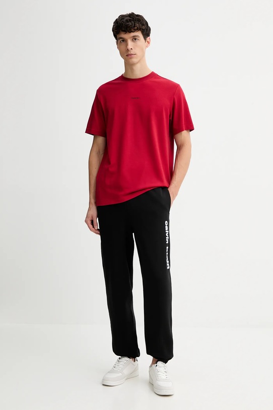 Calvin Klein t-shirt LV04LC241G czerwony AW25