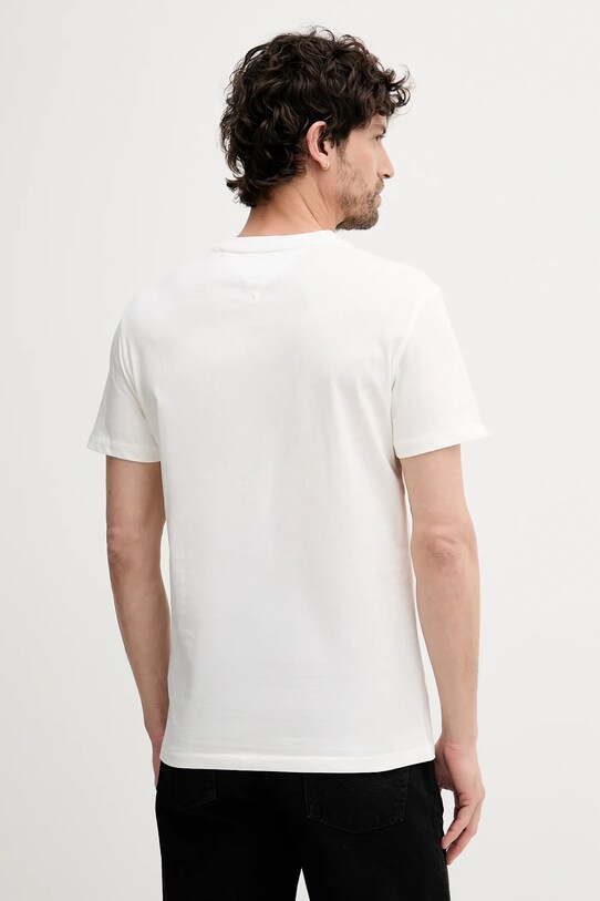 Tommy Jeans t-shirt bawełniany DM0DM21539 biały AW25