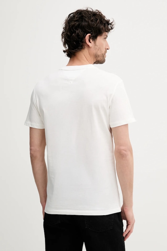 Bavlněné tričko Tommy Jeans DM0DM21539 bílá AW25