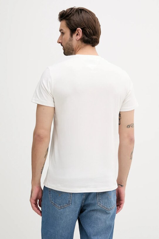 Îmbrăcăminte Tommy Jeans tricou din bumbac DM0DM21577 alb