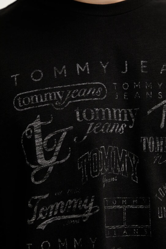 Tommy Jeans t-shirt bawełniany DM0DM21584 czarny