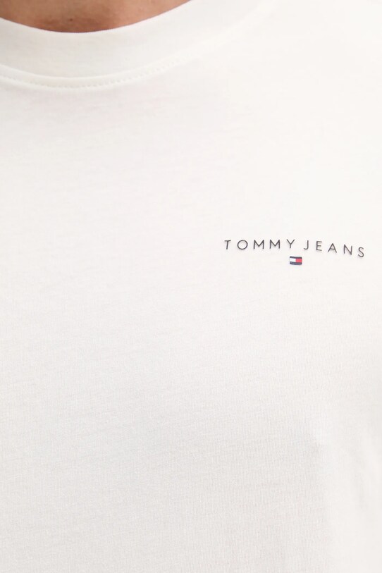 Tommy Jeans tricou din bumbac alb DM0DM21780