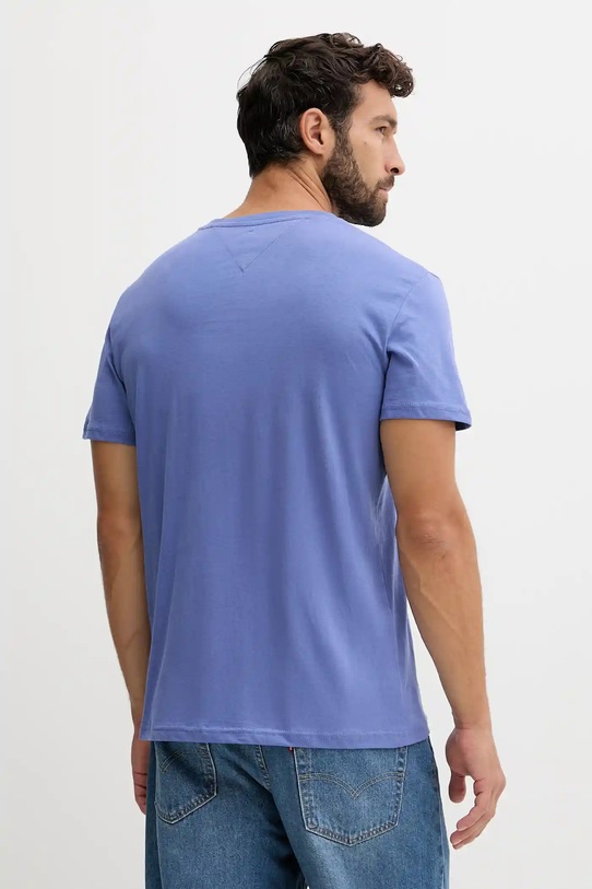 Tommy Jeans tricou din bumbac DM0DM21780 albastru AW25