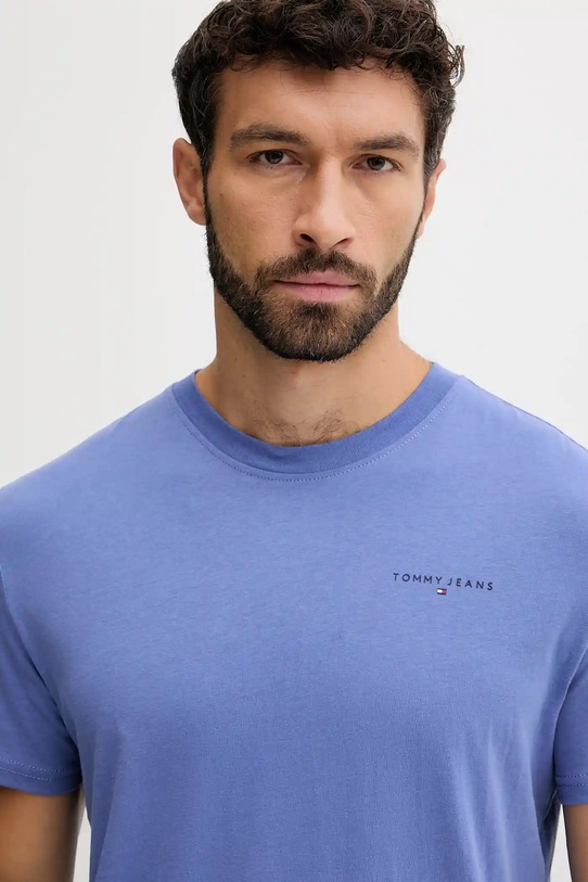 Îmbrăcăminte Tommy Jeans tricou din bumbac DM0DM21780 albastru
