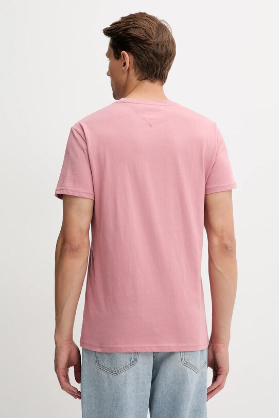 Tommy Jeans t-shirt in cotone DM0DM21780 rosa AW25