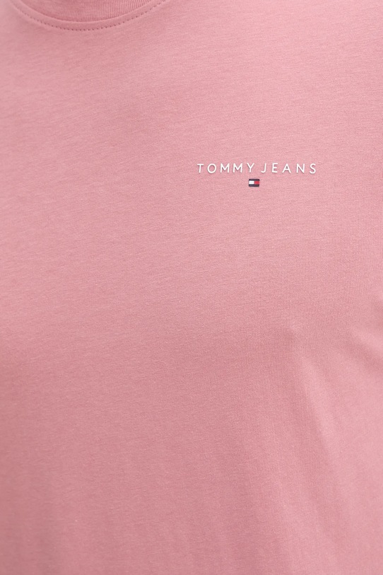 Tommy Jeans t-shirt in cotone rosa DM0DM21780