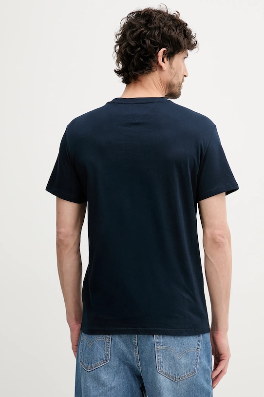 Βαμβακερό μπλουζάκι Tommy Jeans DM0DM21780 σκούρο μπλε NC25