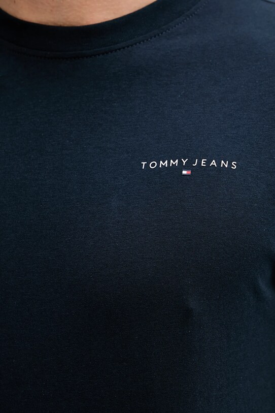 Tommy Jeans t-shirt bawełniany granatowy DM0DM21780