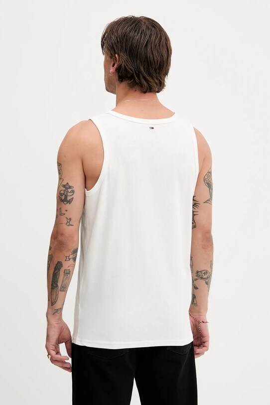 Îmbrăcăminte Tommy Jeans top din bumbac DM0DM21783 alb