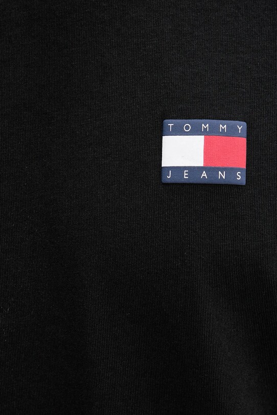 Tommy Jeans pamut póló DM0DM21785 fekete