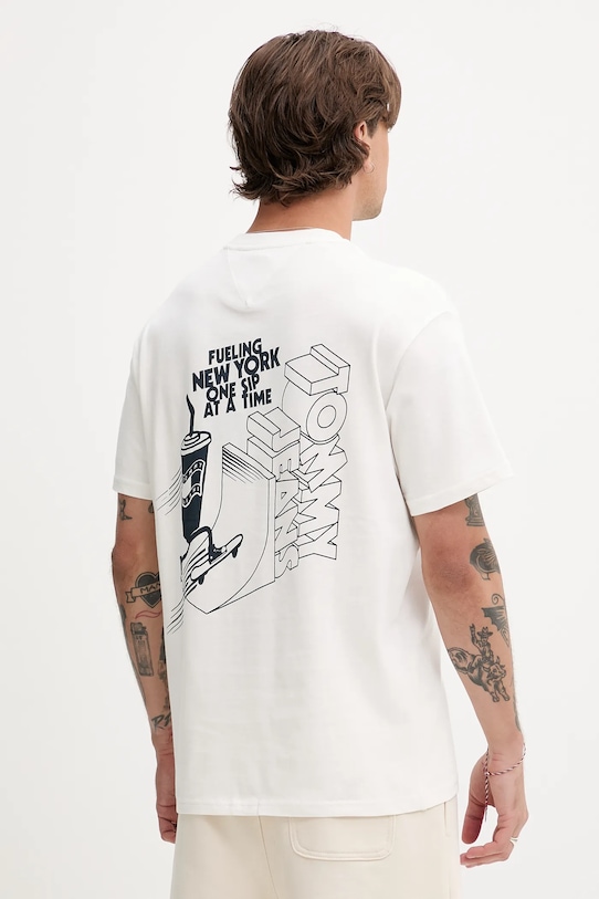Abbigliamento Tommy Jeans t-shirt in cotone DM0DM21830 bianco