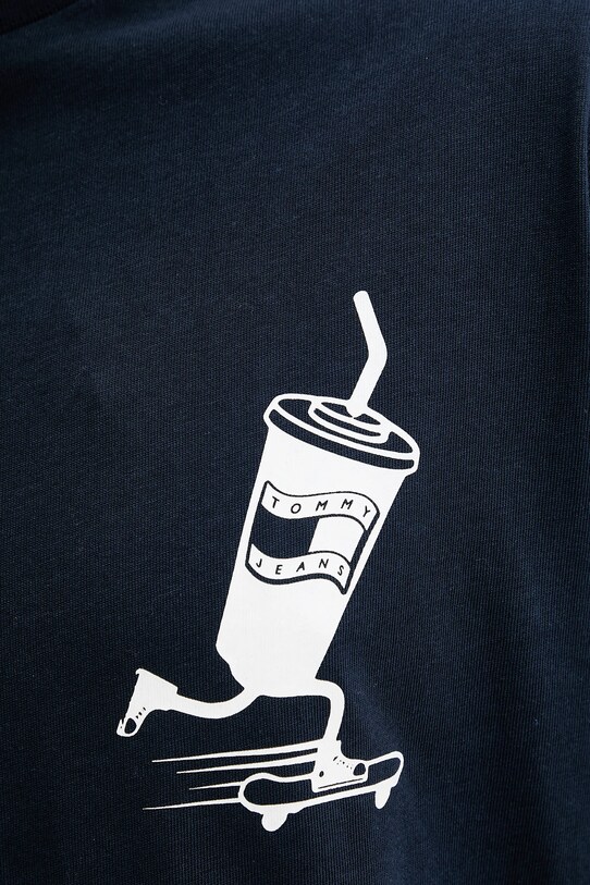 Tommy Jeans tricou din bumbac DM0DM21830 bleumarin