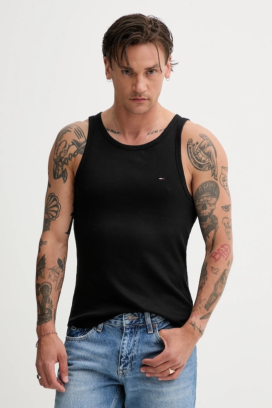 Футболка Tommy Jeans slim чёрный DM0DM21927